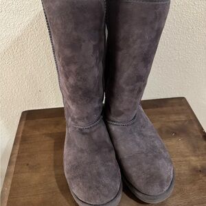 UGG Women's Charcoal Suede Winter Boots